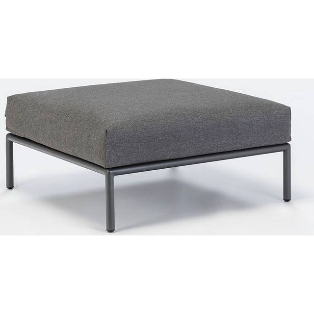 HOUE - LEVEL / Ottoman - Trädgårdsmöbler - Sooty Grey/Dark Grey - L81 x W81 x H38 x SH38 cm