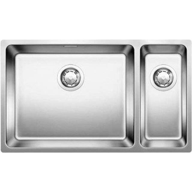 Andano 1.5 Bowl Undermount Kitchen Sink - Silver (745mm L X 440mm W)