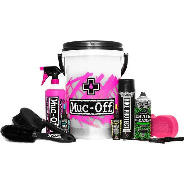 Muc-Off 999 Dirt Bucket Kit - Comprehensive Bike Cleaning Kit - Includes Bike Cleaner, Chain Cleaner, Bike Protect, Chain Lube, Brushes And Sponge, 42