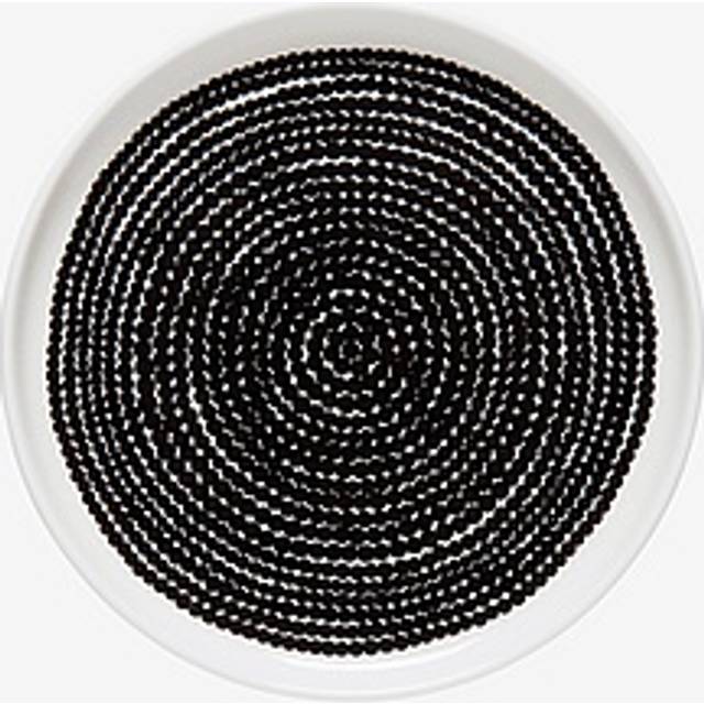 Marimekko Räsymatto tallrik Ø 13,5 cm svart-vit