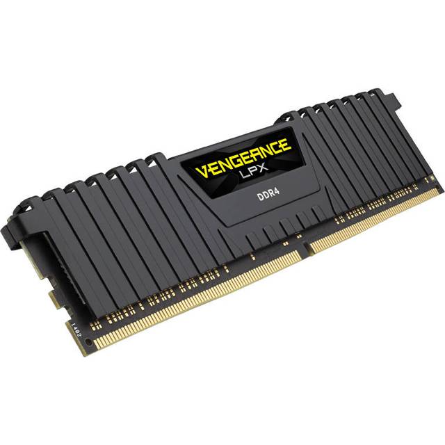 Corsair CMK16GX4M1D3000C16 Vengeance LPX 16 GB (1 x 16 GB) DDR4 3000MHz C16 XMP 2.0 högpresterande skrivbordsminnespaket - svart