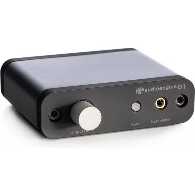 Audioengine 32-bitars D1 Hörlursförstärkare och DAC, portabel skrivbordsmodell, förförstärkare, USB/optiska ingångar, Hi-Res ljuduppspelning (2:a generationen)