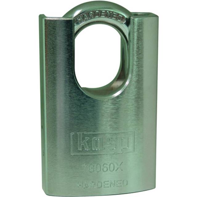Kasp 60mm closed shackle hardened steel garage/shed gate/door padlock k18060xd