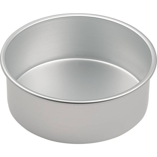 "(9"") Mermaid Silver Anodised Aluminium Round Loose Based Cake Tin Made in England"