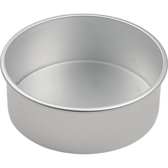 "(8"") Mermaid Silver Anodised Aluminium Round Loose Based Cake Tin Made in England"