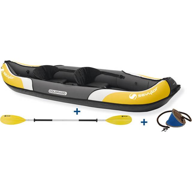 Sevylor Kajak Colorado Kit 2000016743 Uppblåsbar Kajak, Svart, Gul 331 x 88 cm