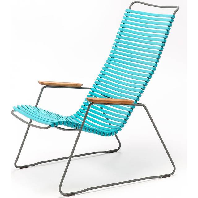 CLICK Loungestol, Pine green/Grey/Bamboo