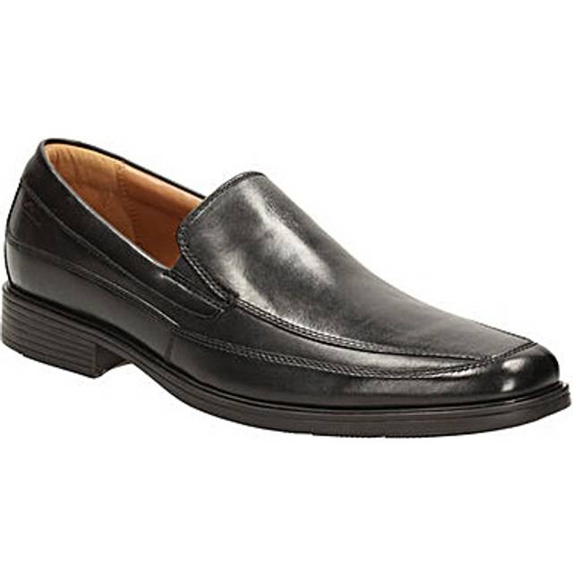 (UK 8.5, Black) Mens Clarks Formal Slip On Shoes Tilden Free - G Fit