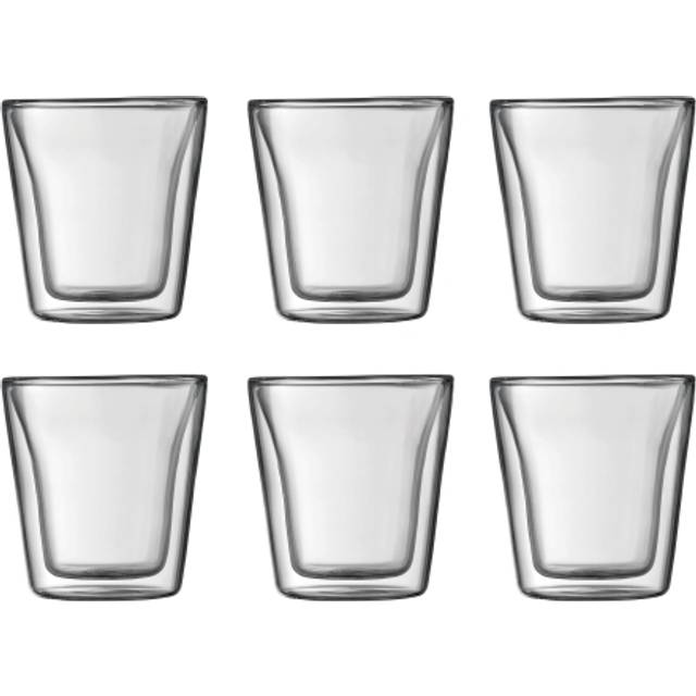 BODUM CANTEEN Double Wall Glass 10 cl, 6-pcs