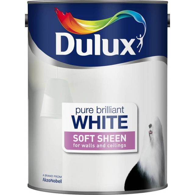 Dulux Soft Sheen Paint - Pure Brilliant White - 5L