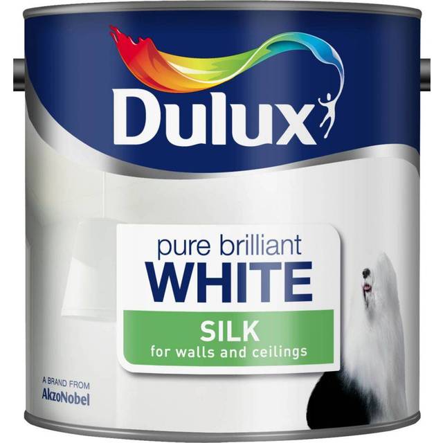 Dulux Silk Emulsion Paint - White Cotton - 2.5L