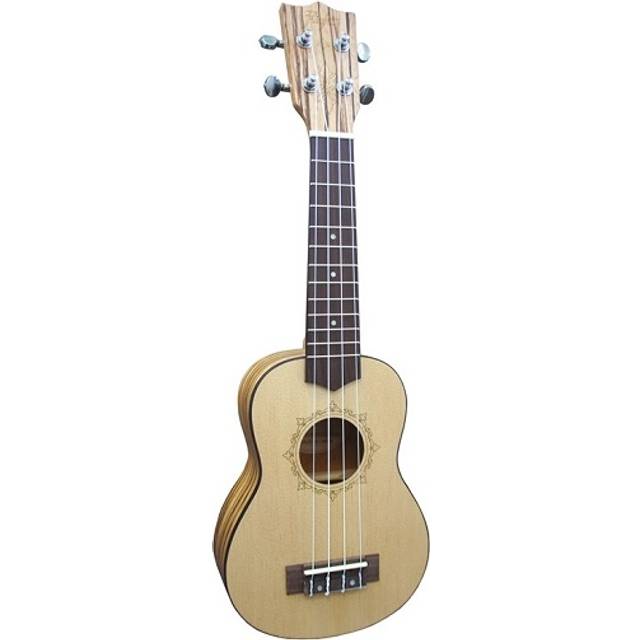 Flight DUS320 Soprano Ukulele Zebrawood B&S