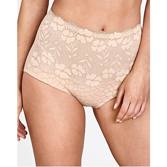Miss Mary of Sweden - Maxitrosa Jacquard & Lace Pantie Girdle - Beige
