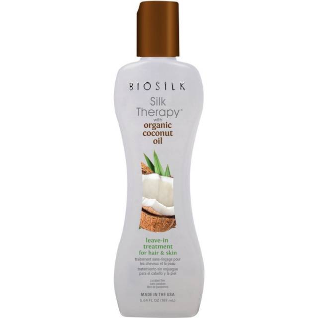 Biosilk Silk Therapy Natural Coconut Oil Leave-in fuktgivande behandling för hår och kropp 67 ml