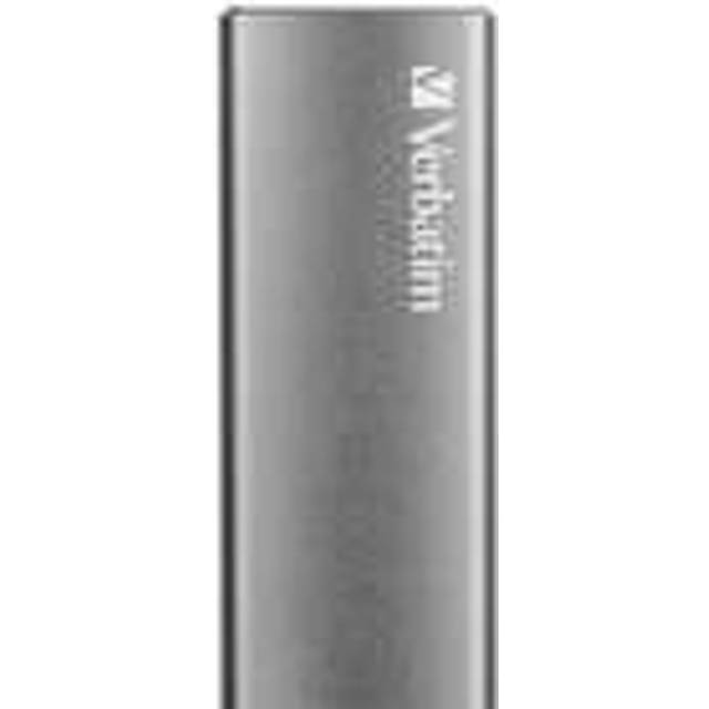 Verbatim Vx500 SSD - 240 GB - Rymdgrå - 29 g - Extern SSD - USB 3.0 SSD - Lätt SSD Extern - för Windows & Mac OS X - Bärbar enhet - USB-C - Höghastighetsflash-enhet