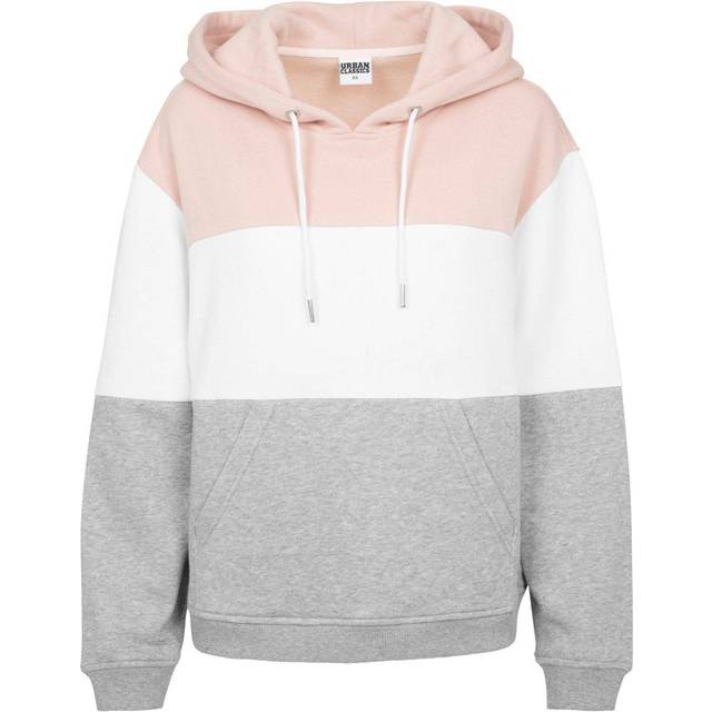 Women's hooded sweatshirt Urban Classic Oversized 3-tone - Rose
