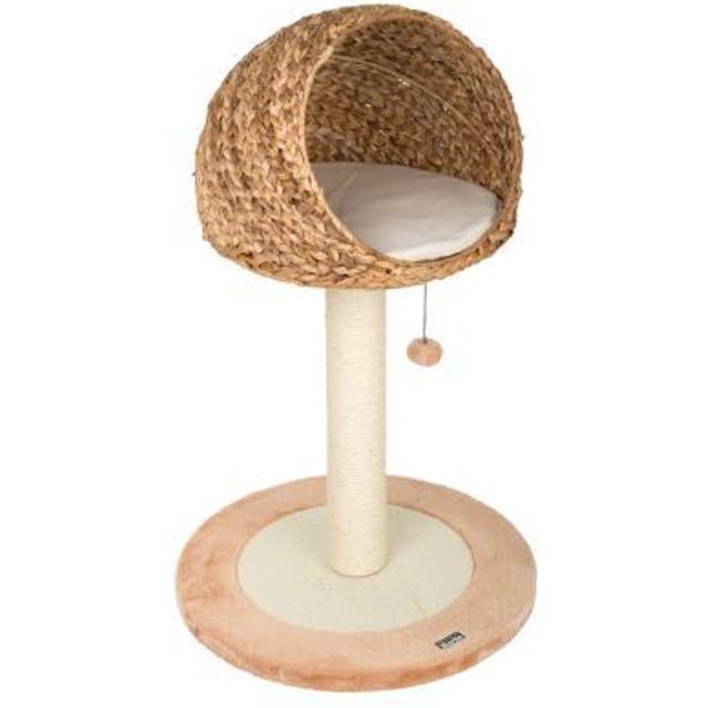 Karlie Banana Leaf Little Den Scratching Post - Natural Beige