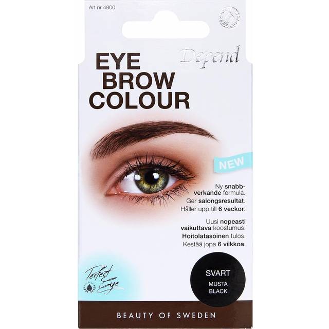 Depend Eyebrow Colour Black No/dk NO_SIZE - Frans- & Brynfärg Från Magasin (NO_SIZE)
