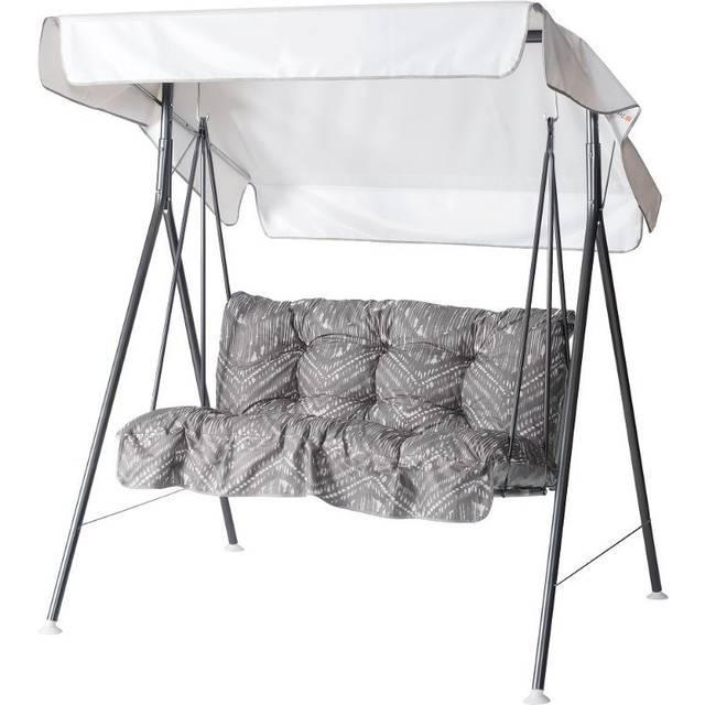 Duetto 2-sitshammock grå/beige-grön 45B - Beige/Mörkgrå/Grön