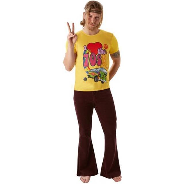 Mens ladies womens i love 70s 70's t shirt retro fancy dress costume t-shirt