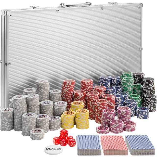 Tectake Poker Set, Silver