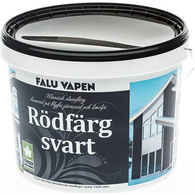 Rödfärg Kokt 10L Svart Falu Vapen