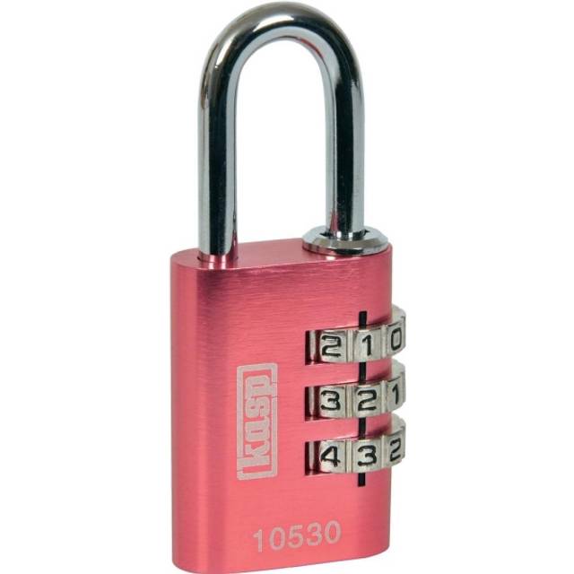 Kasp K10530PIND Aluminium Combination Padlock 30mm Pink