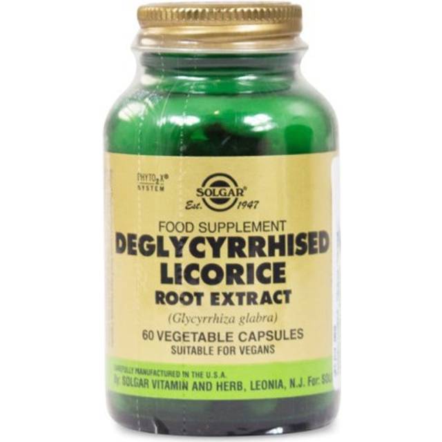 Solgar Deglycyrrhised Licorice Root Extract 60 Capsules