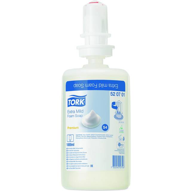Tork Premium Hand Soap Foam S4 Transparent 520701 1 L Pack of 6