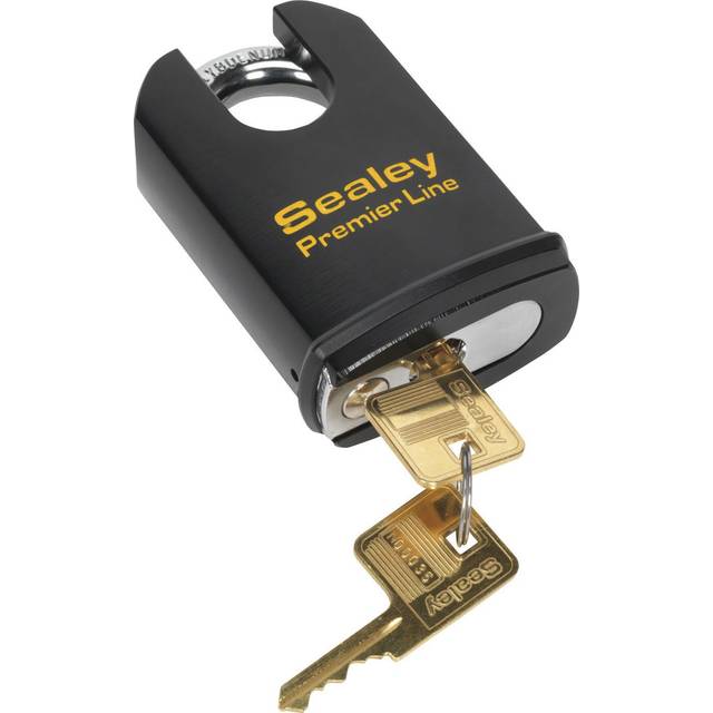 Sealey PL503S Steel Body Padlock Shrouded Shackle 61mm