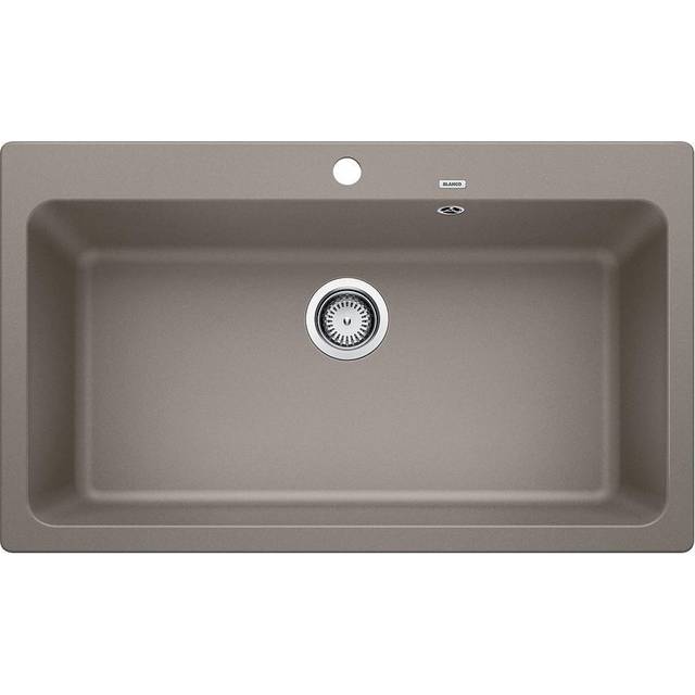 Naya Single Bowl Inset Kitchen Sink - Tartufo (615mm L X 510mm W)