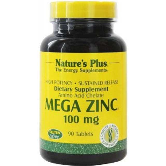 NaturesPlus  Sustained Release Mega Zinc®  100 mg  90 Tablets
