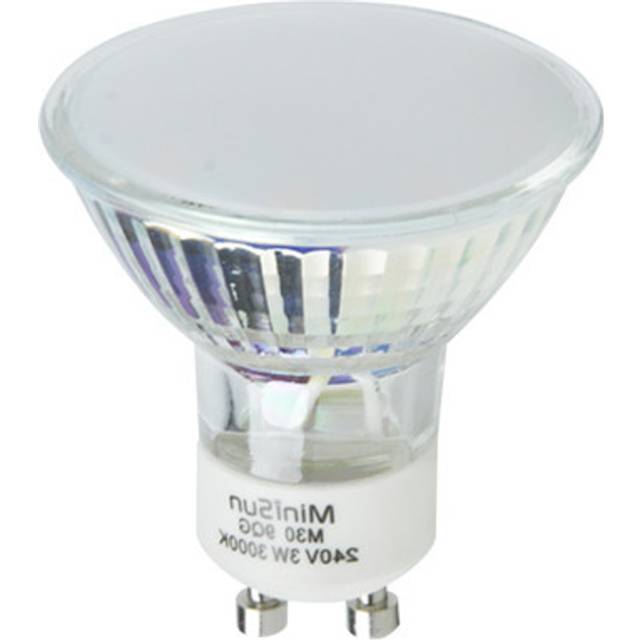 ValueLights 3W 3000K Warm White GU10 Spotlight LED Light Bulb 4 Pack - 5.8 x 4.8 x 4.8cm