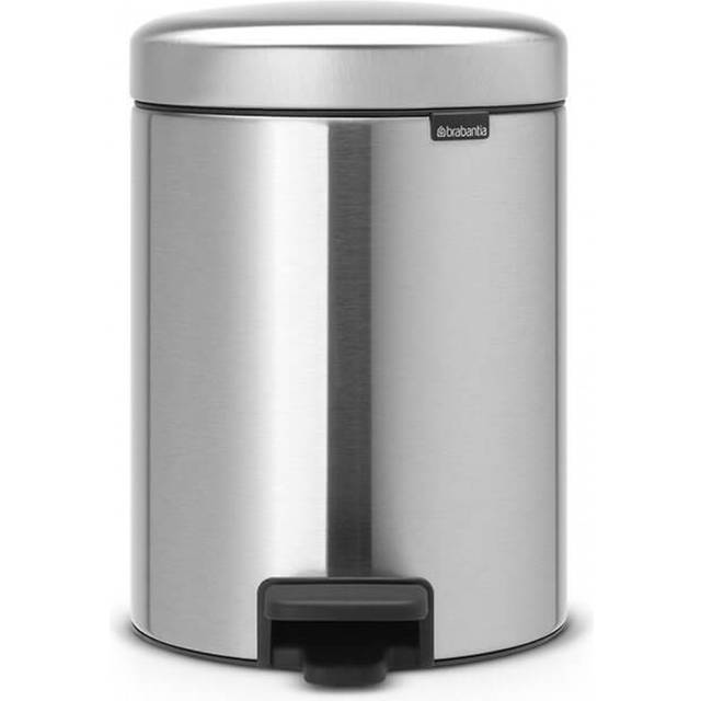 Brabantia newIcon Fingerprint Proof Pedal Bin, 5L, Matt Steel