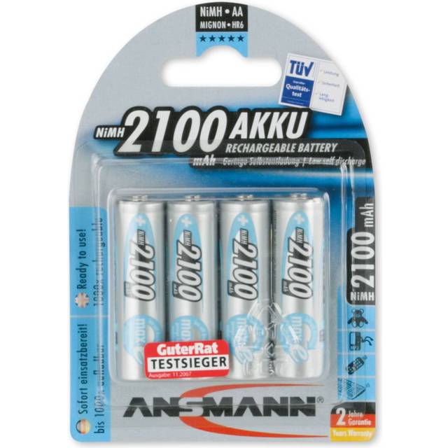 Ansmann 4 x AA 2100mAh-Max e Batteries
