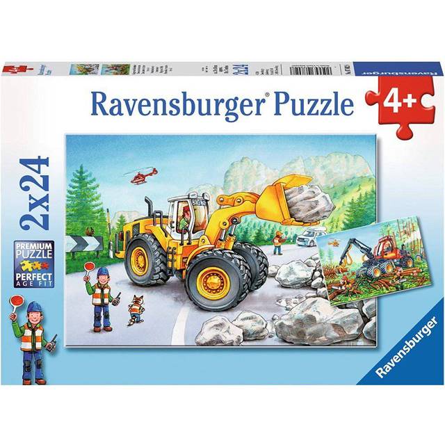 RAVENSBURGER Digger At Work 2X24P |Multi/patterned |One Size