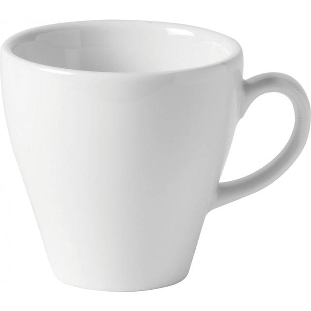Utopia Plain White Porcelain Italiano Cup 6oz (1 x 6)