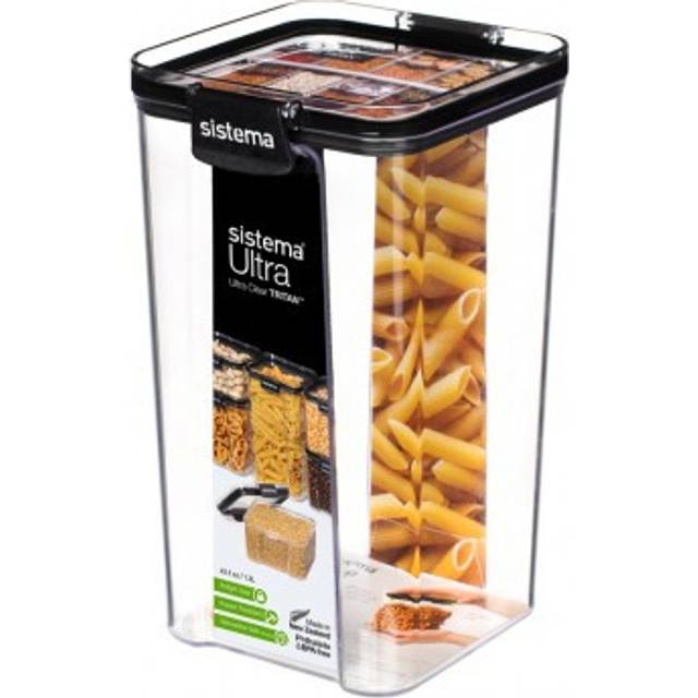 Sistema Ultra 1.3L Square Tritan Canister, Clear