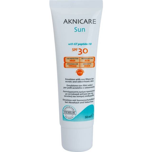 Synchroline Aknicare Sun Lotion för solbränna för hud med akne och seborroiskt eksem SPF 30 50 ml