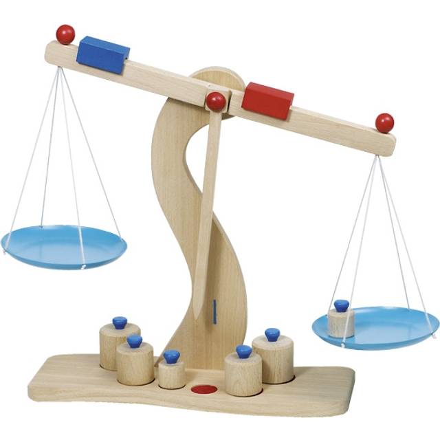 Wooden Scale With Weights 6 30 X 10 X 31 cm