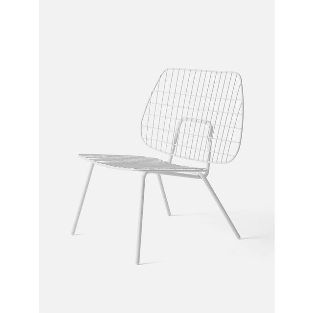 Audo - WM String Lounge Chair - schwarz/pulverbeschichtet/BxHxT 66x71,5x53cm/für Innen- und Außenbereich geeignet - black (72.0 x 66.0 x 53.0cm)
