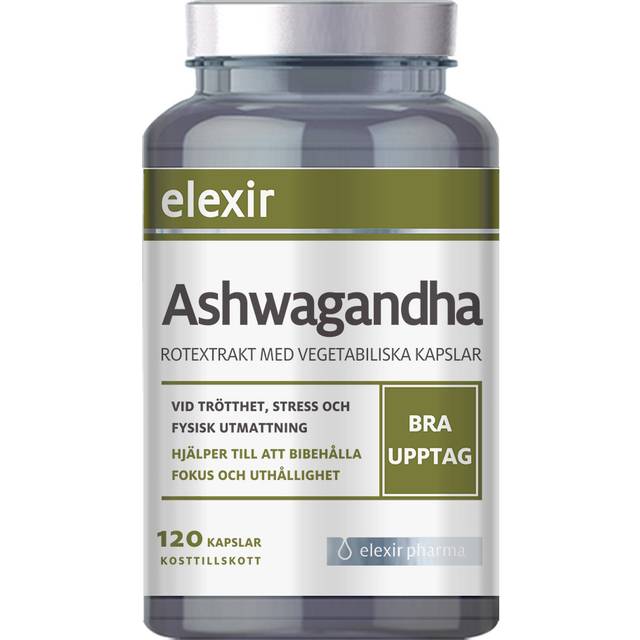 Elexir Pharma Elexir Ashwagandha 120 kapslar - Multi