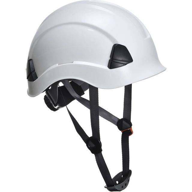(White) Portwest PS53 Safety Helmet Hard Hat Short Peak