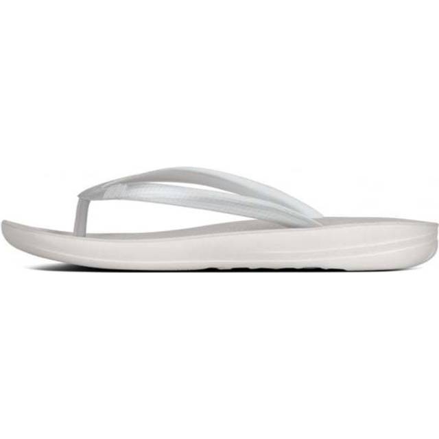 FITFLOP Iqushion Silver Ergonomic Flip Flops Size: 4, Colour: Silver F