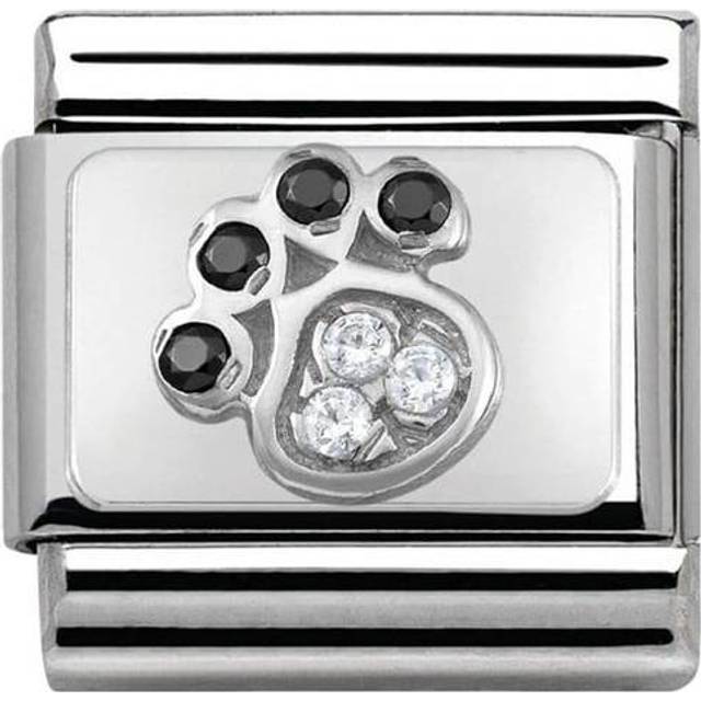 Nomination Classic Silver CZ Paw Print Animal Charms