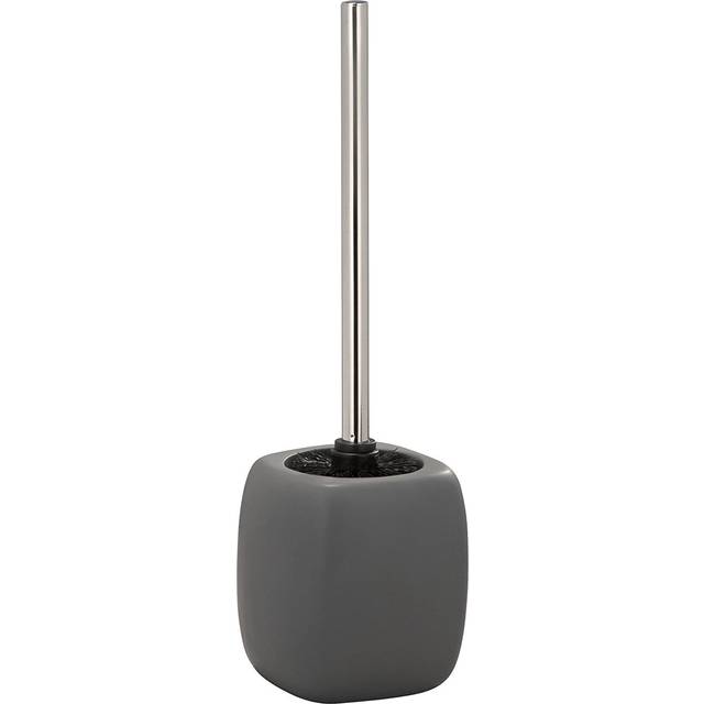 WENKO 20025100 Toilet Brush Faro Grey - Ceramic, 12 x 40 x 12 cm, Grey