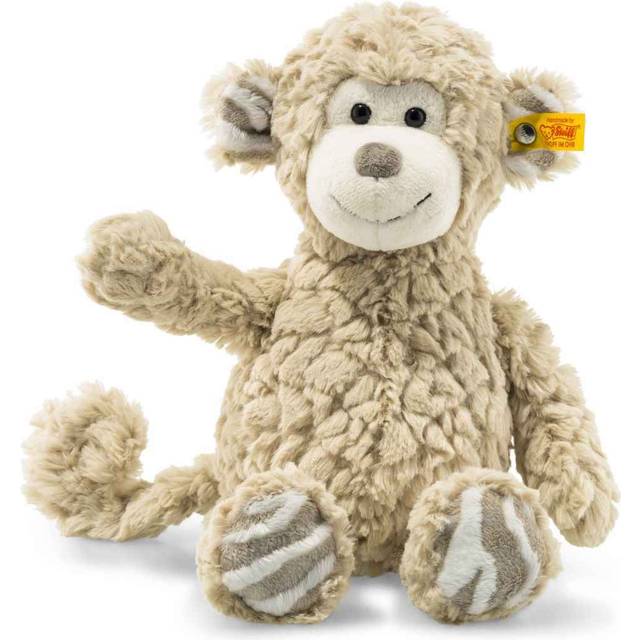 Steiff Bingo apa – 30 cm – gosedjur för barn – plysch – mjuk och tvättbar – beige (060298)