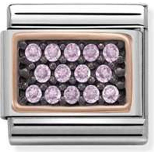 Nomination CLASSIC Rose Gold Pink Cubic Zirconia Charm 430313/07