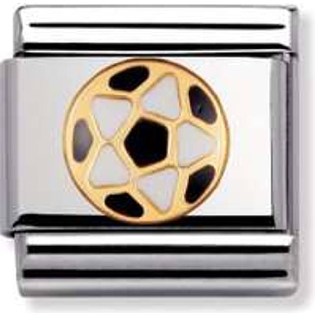 Nomination Classic Gold Black-White Football Sports &amp; Hobbies Char