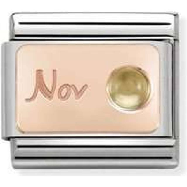 Nomination Classic Rose Gold November Citrine Birthday &amp; Birthston